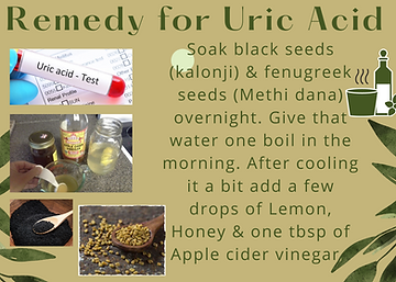 remedy for uric acid