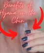 under chin
