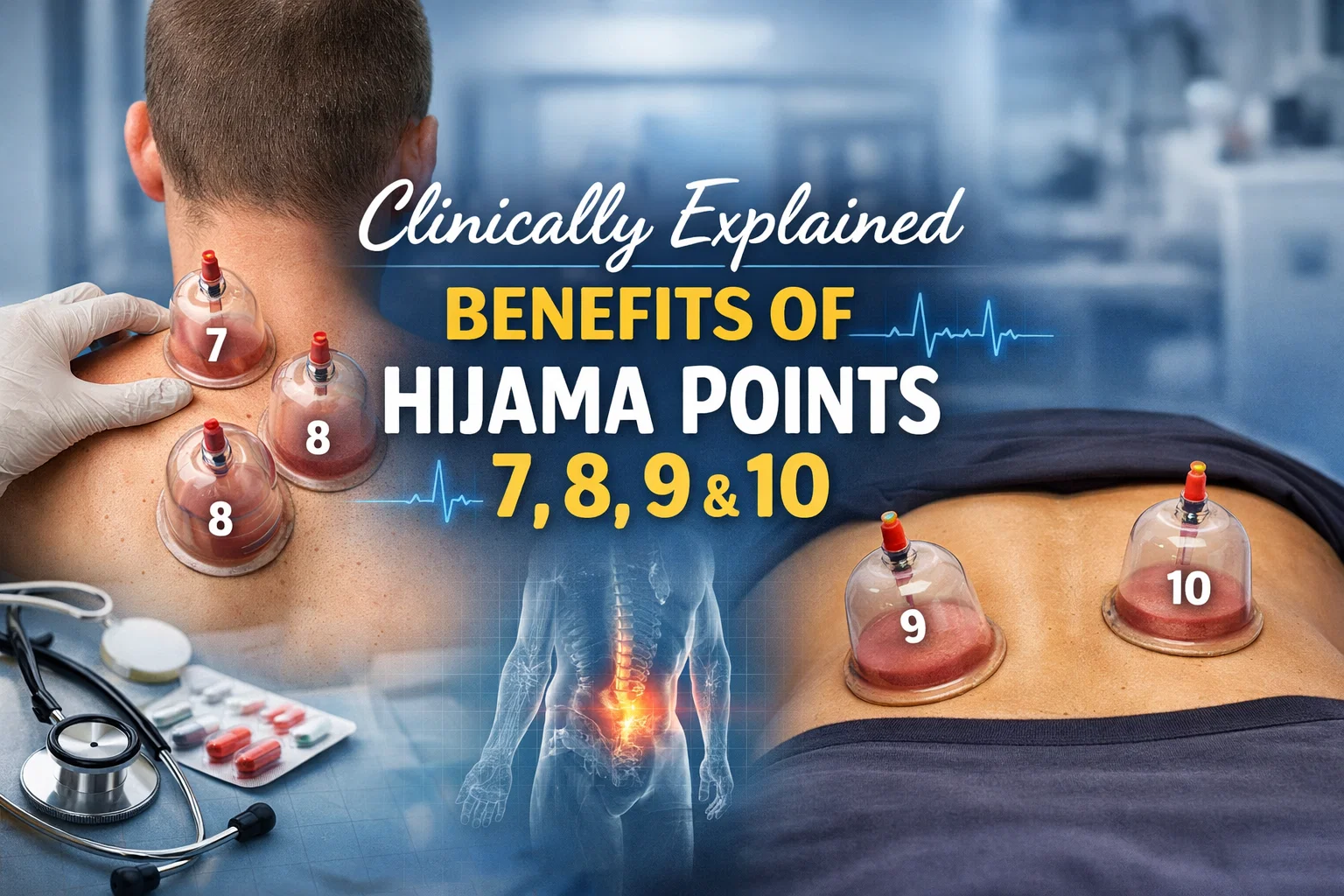blog featured image on Clinically Explained Benefits of Hijama Points 7, 8, 9 & 10