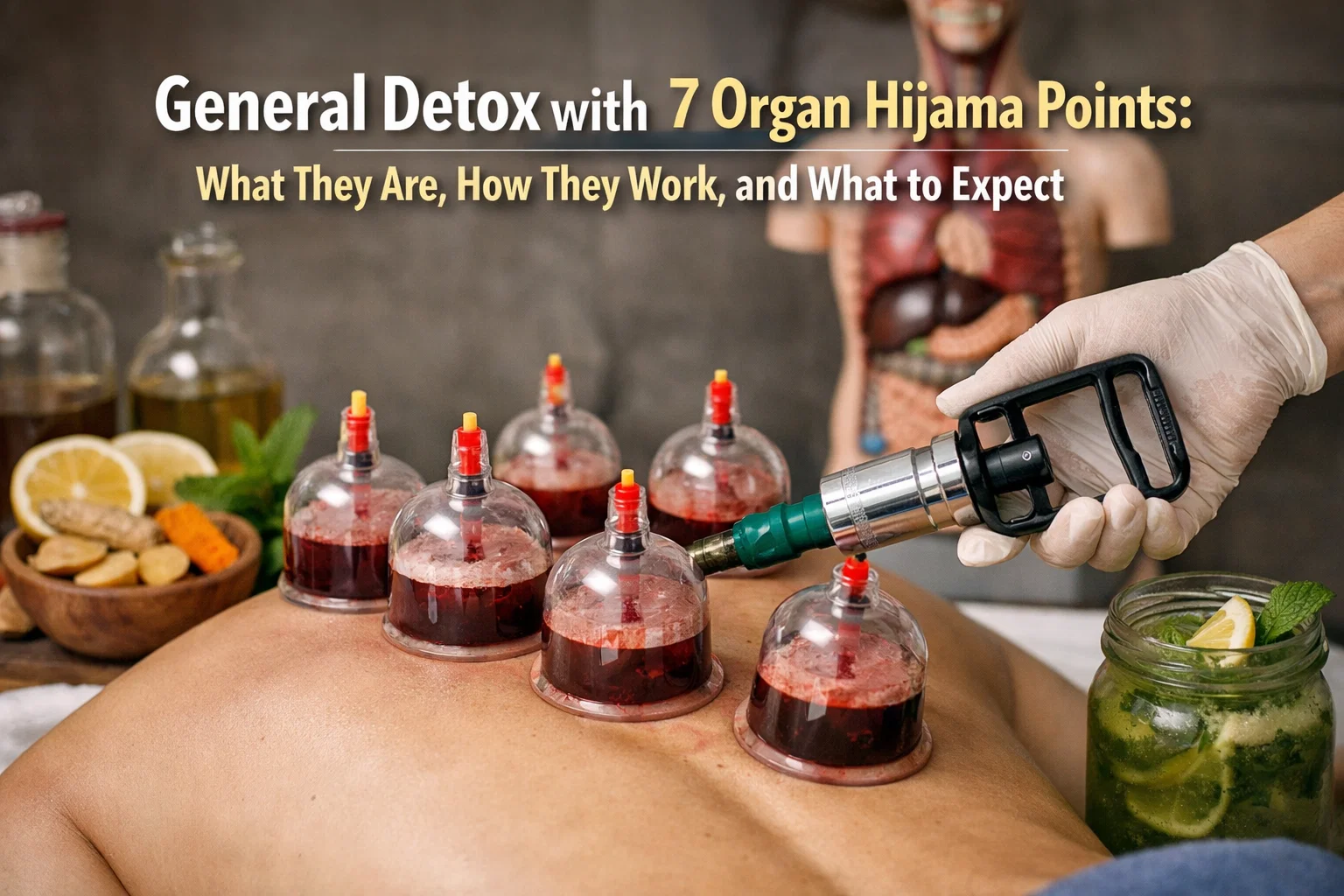 General Detox with 7 Organ Hijama Points: What They Are, How They Work, and What to Expect
