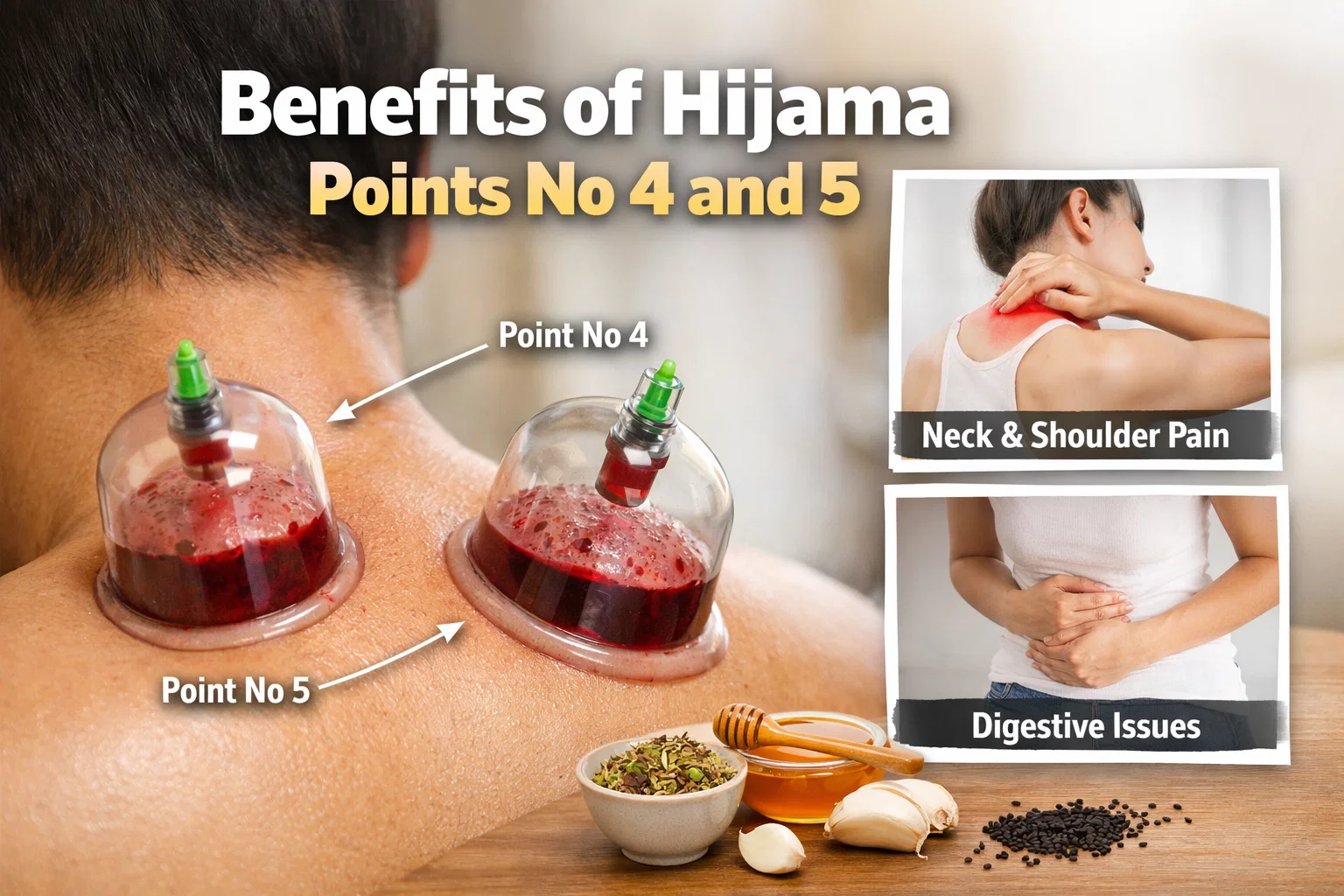 Benefits of Hijama Points no 4 and 5