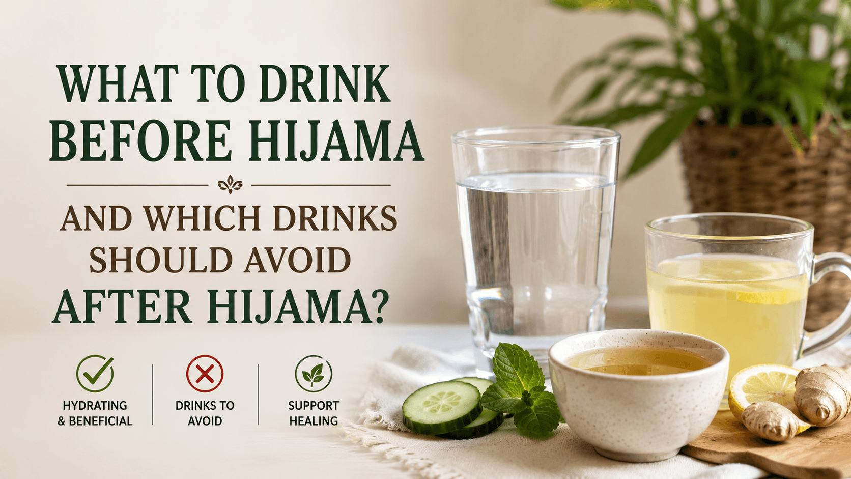 What to Drink Before Hijama and Which Drinks should Avoid After Hijama?